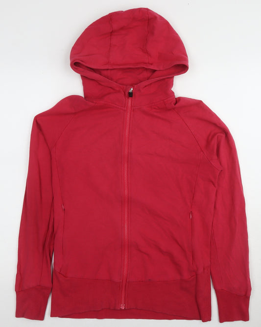 BAM Women's Red Full Zip Hoodie, Size 12, Casual Comfort