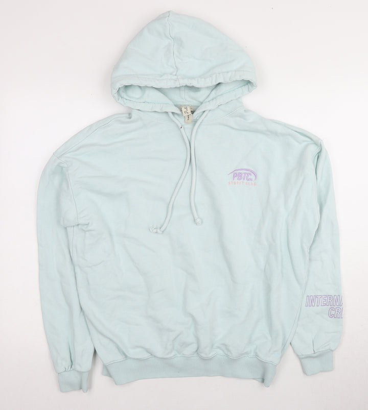 Pull & Bear Women’s Blue Pullover Hoodie, Size S