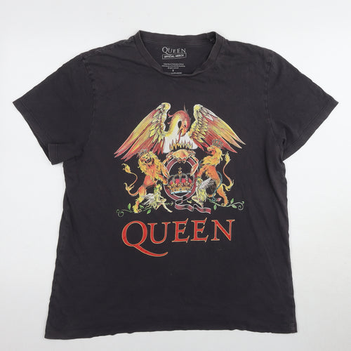 Queen Official Merch Men's Black Small Band T-Shirt