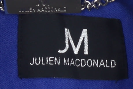 Julien Macdonald Women's Blue Military Jacket Size 14