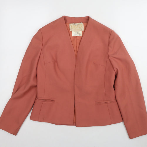 Eastex Women’s Orange Blazer Size 12 Polyester Formal