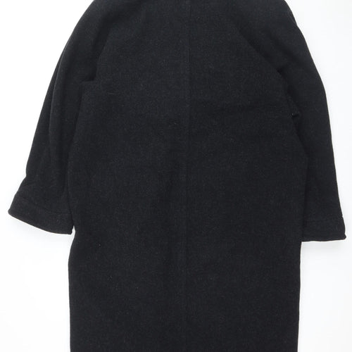 Marks and Spencer Women's Black Wool Pea Coat Size 12