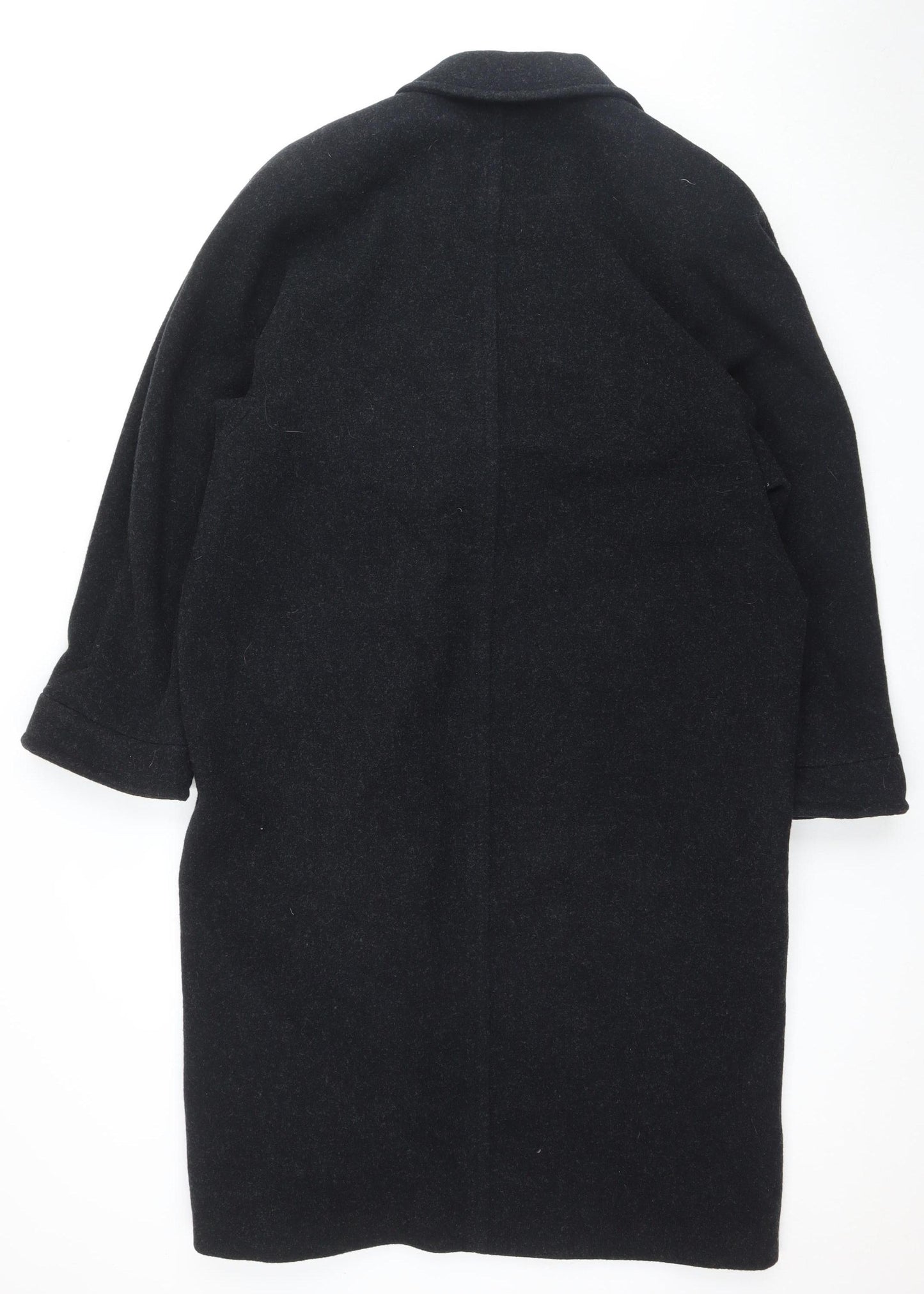 Marks and Spencer Women's Black Wool Pea Coat Size 12