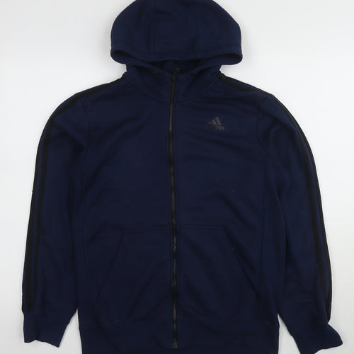 Adidas Men's Blue Full Zip Hoodie M