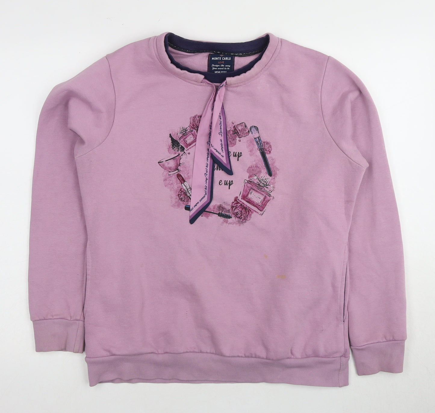 Monte Carlo Girls Purple Cotton Blend Pullover Sweatshirt 2XL