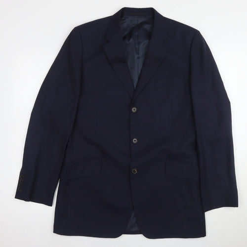 Jaeger Men's Blue Blazer Size 40R Formal Wear