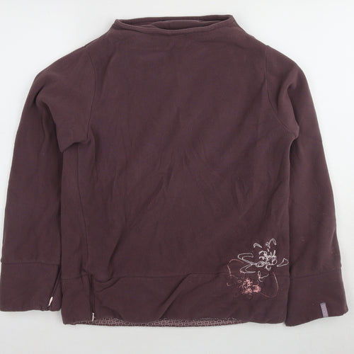 Domyos Girls Brown High Neck Sweatshirt 14 Years