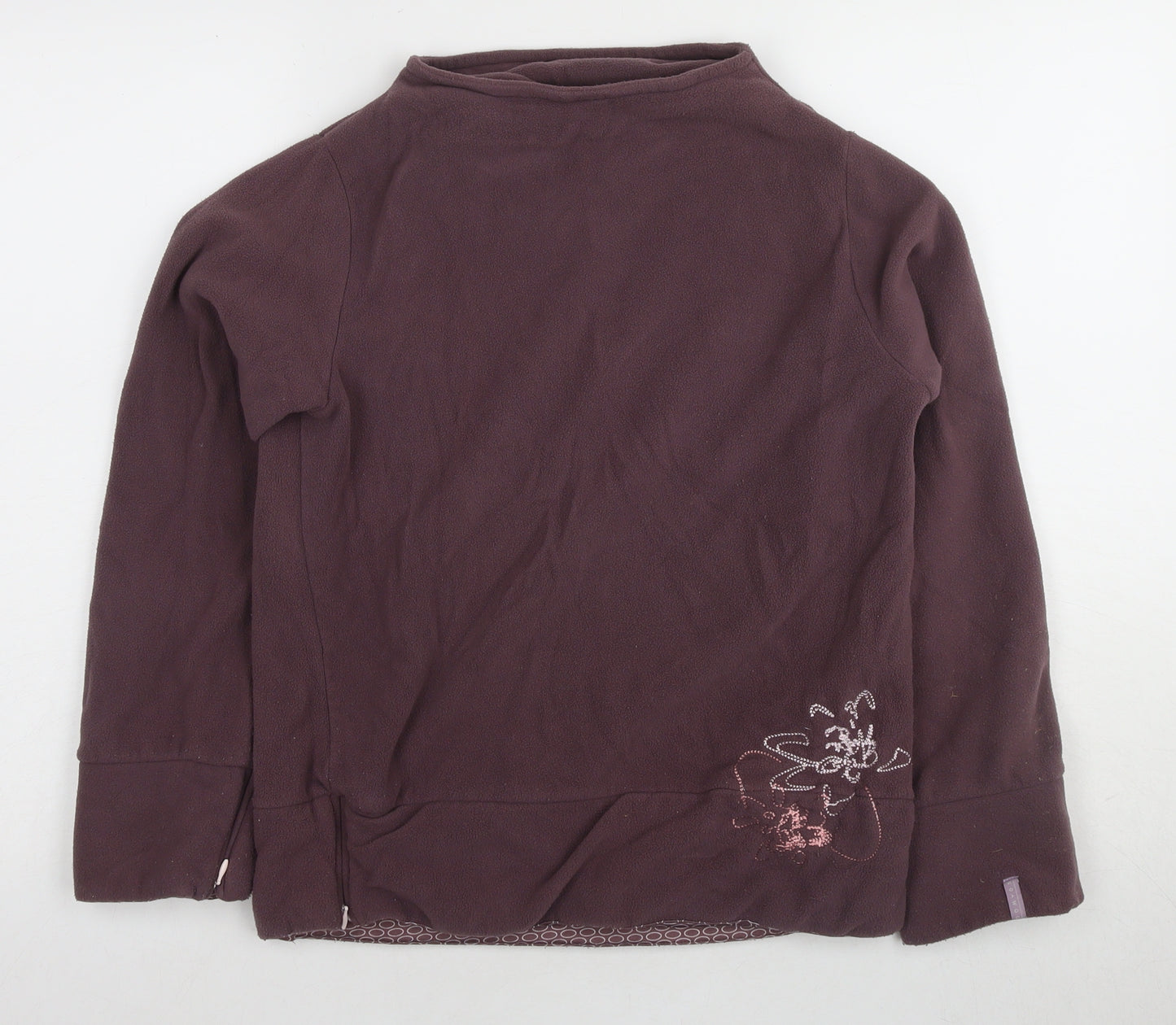 Domyos Girls Brown High Neck Sweatshirt 14 Years