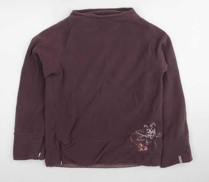 Domyos Girls Brown High Neck Sweatshirt 14 Years