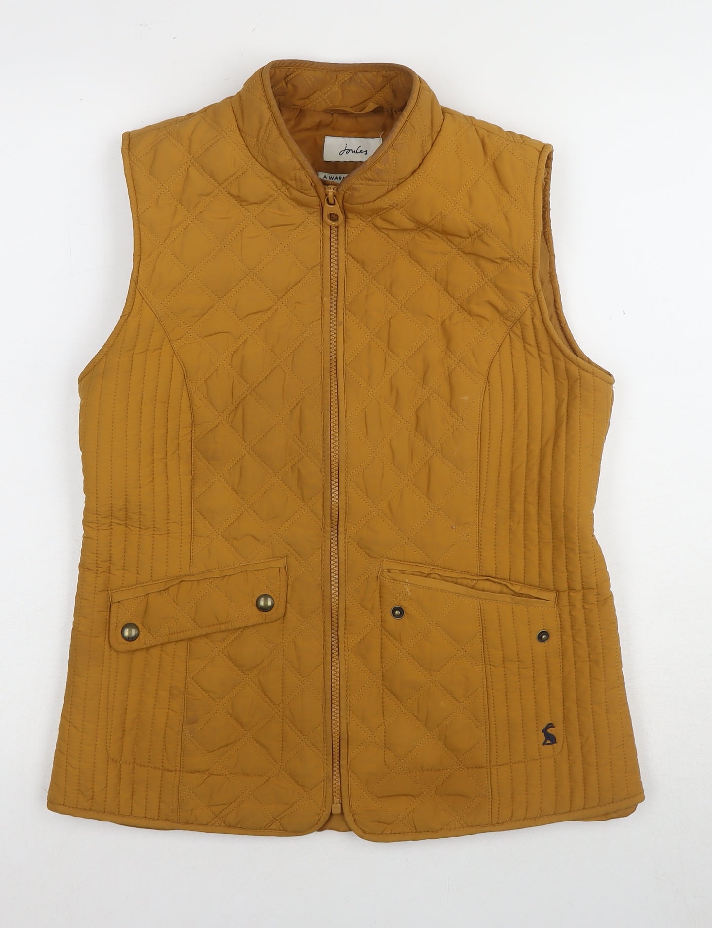 Joules Women’s Brown Quilted Waistcoat, Size 10