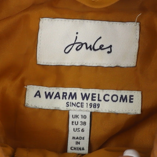 Joules Women’s Brown Quilted Waistcoat, Size 10