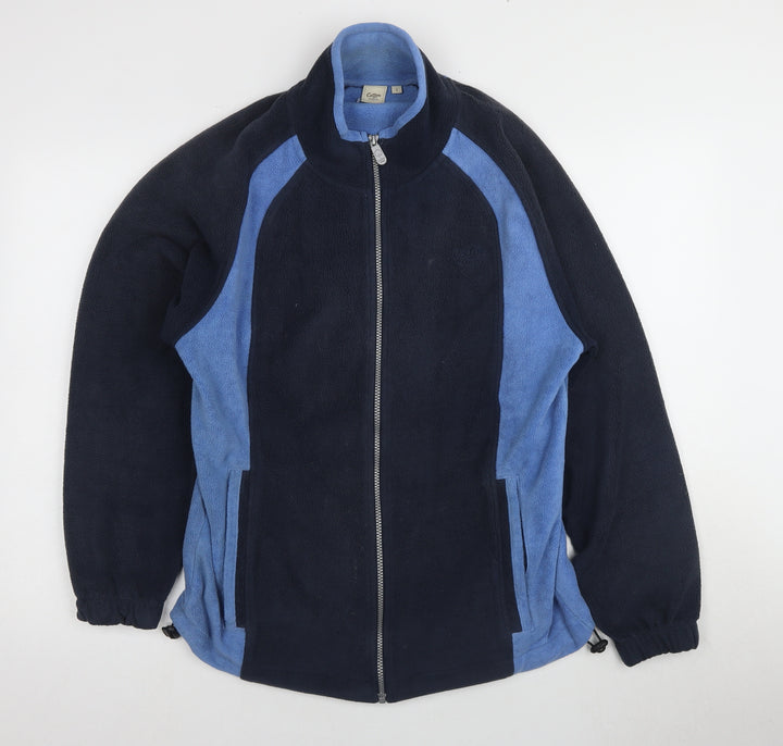 Cotton Traders Blue Men's Fleece Jacket S Casual Zip