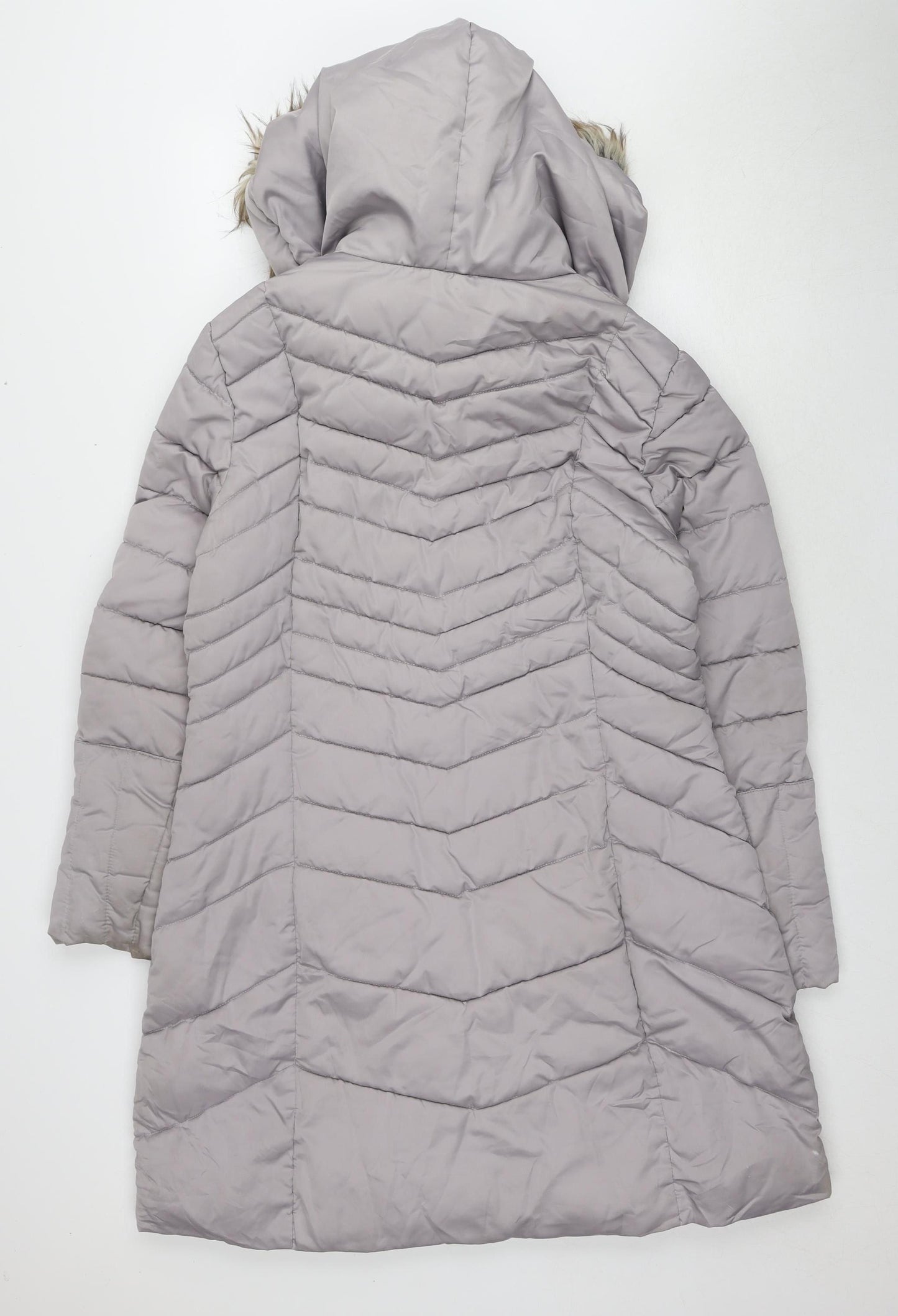 Rino & Pelle Women's Grey Puffer Coat Size 14