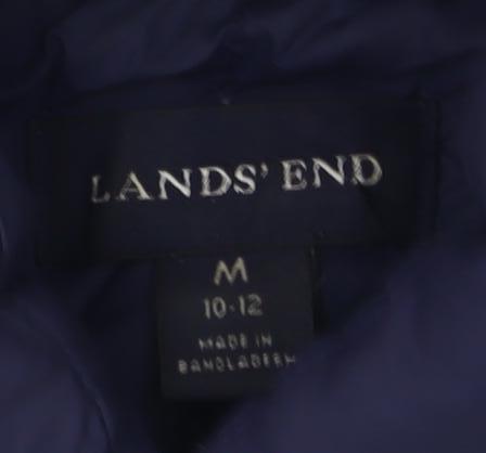 Lands' End Women's Blue Waistcoat, Regular 10-12, Down Filled