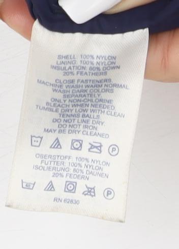 Lands' End Women's Blue Waistcoat, Regular 10-12, Down Filled