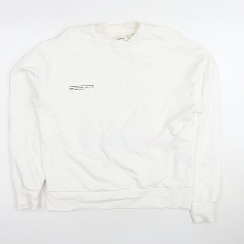 Pangaia Unisex White XS Pullover Sweatshirt
