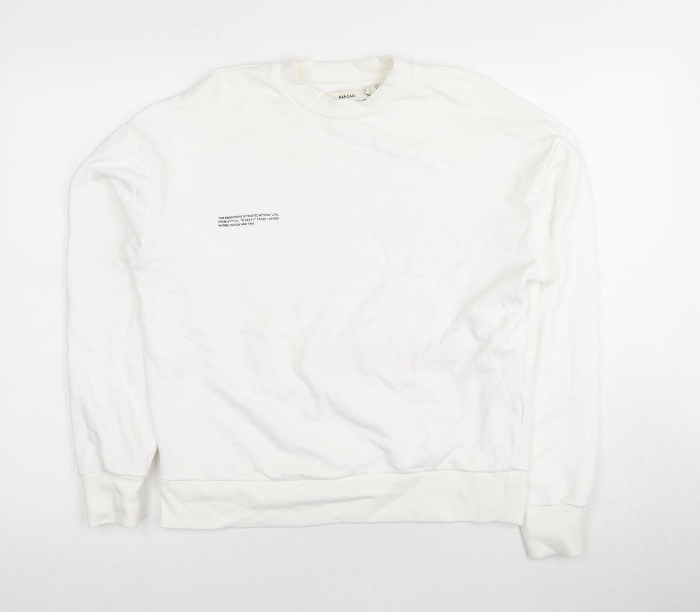 Pangaia Unisex White XS Pullover Sweatshirt