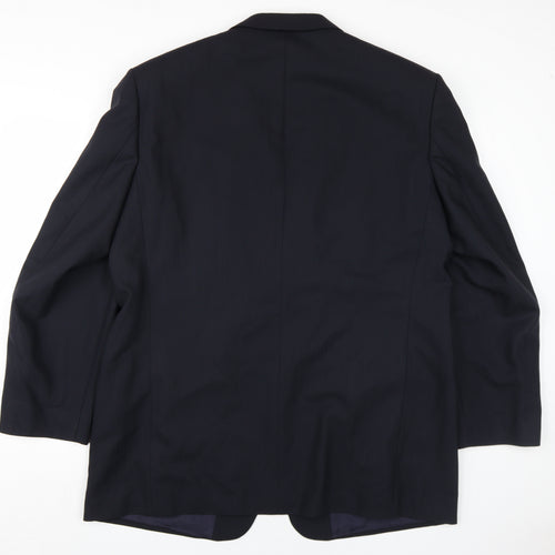Ferkinghoff Men's Black Blazer Size 46R Single-Breasted