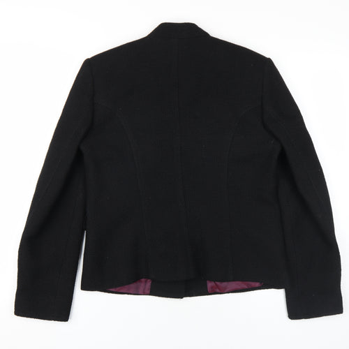 Marks and Spencer Black Wool Women's Jacket Size 12