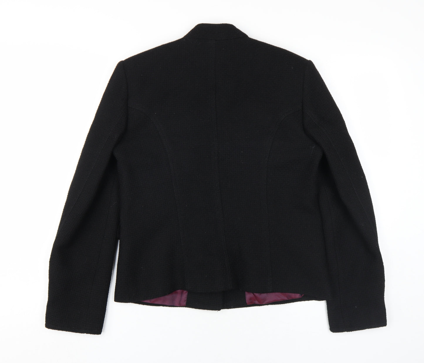 Marks and Spencer Black Wool Women's Jacket Size 12