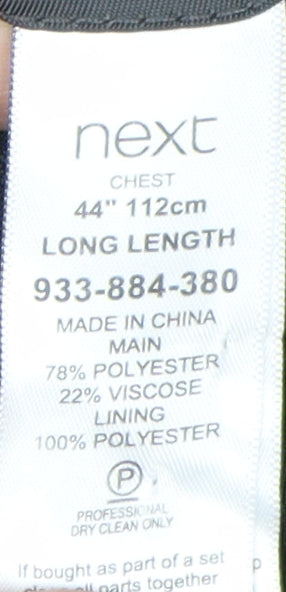 Next Men's Blue Tuxedo Blazer 44L Formal Shawl Lapel