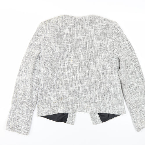 Topshop Women's Grey Tweed Blazer Size 10