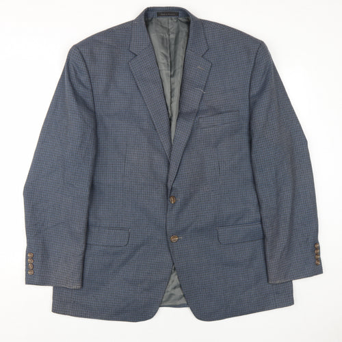 Chaps Men's Blue Check Blazer 46R