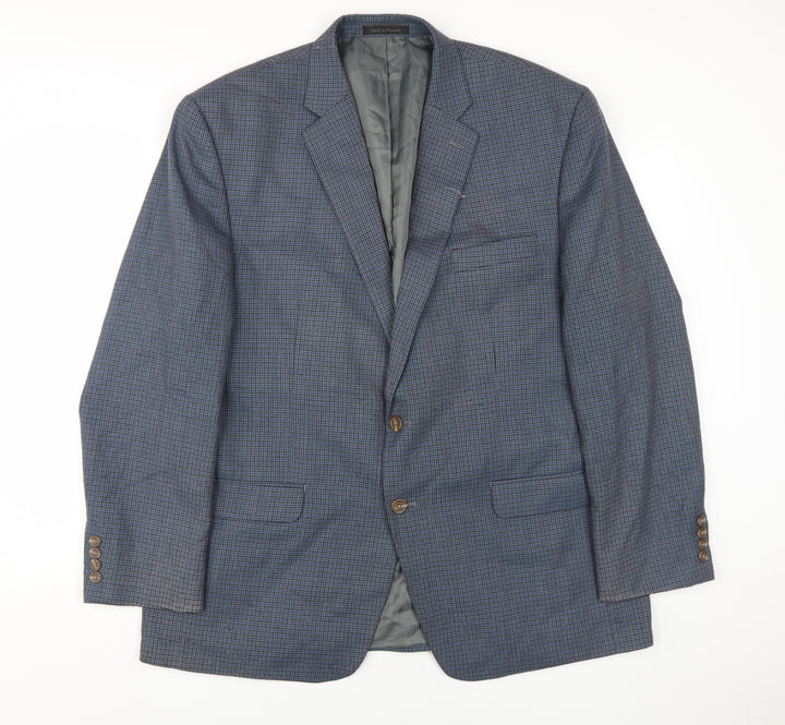 Chaps Men's Blue Check Blazer 46R