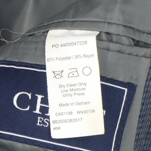 Chaps Men's Blue Check Blazer 46R