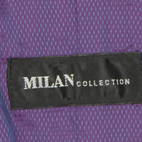 Milan Collection Men's Black Waistcoat, Size 36R