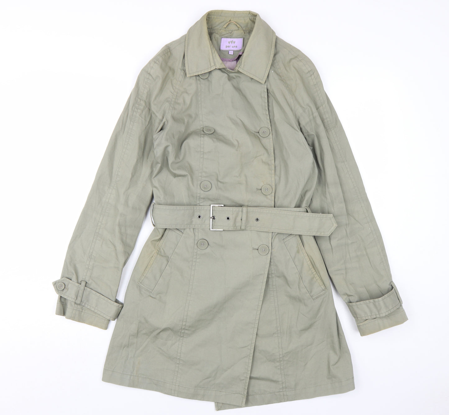 Marks and Spencer Women’s Green Trench Coat Size 10