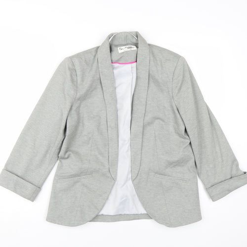 Miss Selfridge Women’s Grey Blazer, Size 10, Classic Style