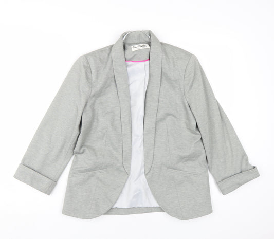 Miss Selfridge Women’s Grey Blazer, Size 10, Classic Style