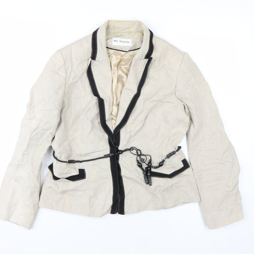Marks and Spencer Women’s Beige Linen Blazer Size 12