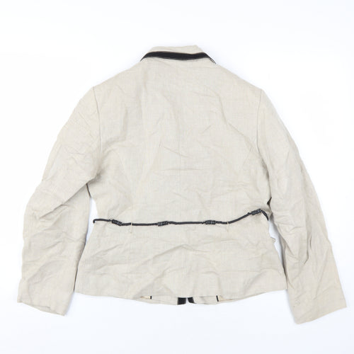 Marks and Spencer Women’s Beige Linen Blazer Size 12