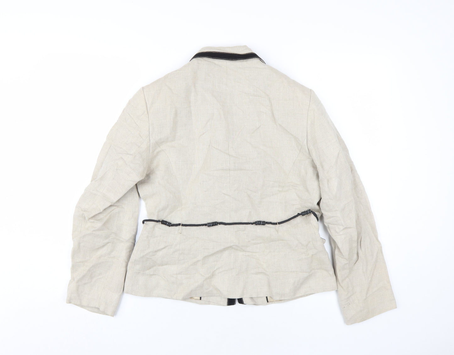 Marks and Spencer Women’s Beige Linen Blazer Size 12