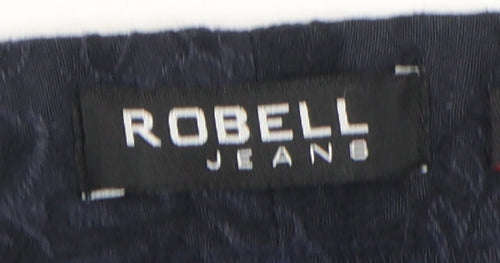 Robell Women's Blue Straight Trousers Size 12