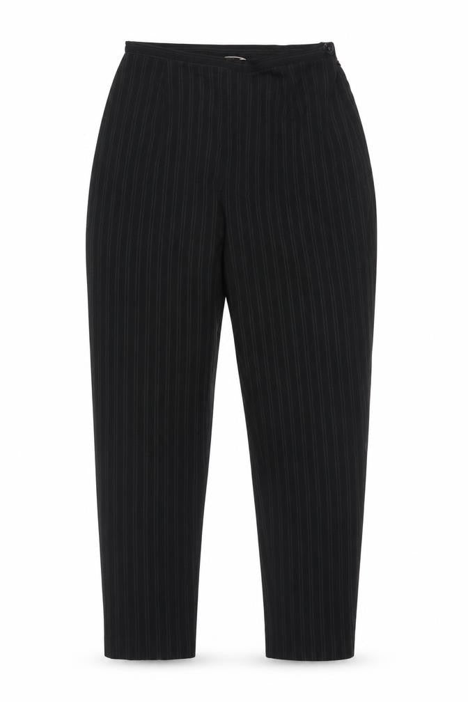 Kaliko Women's Black Striped Dress Trousers Size 12