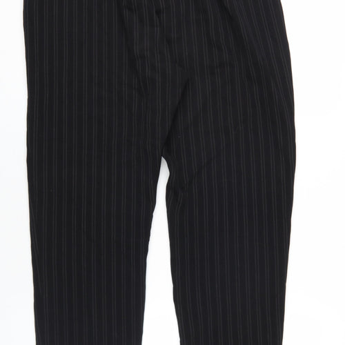 Kaliko Women's Black Striped Dress Trousers Size 12