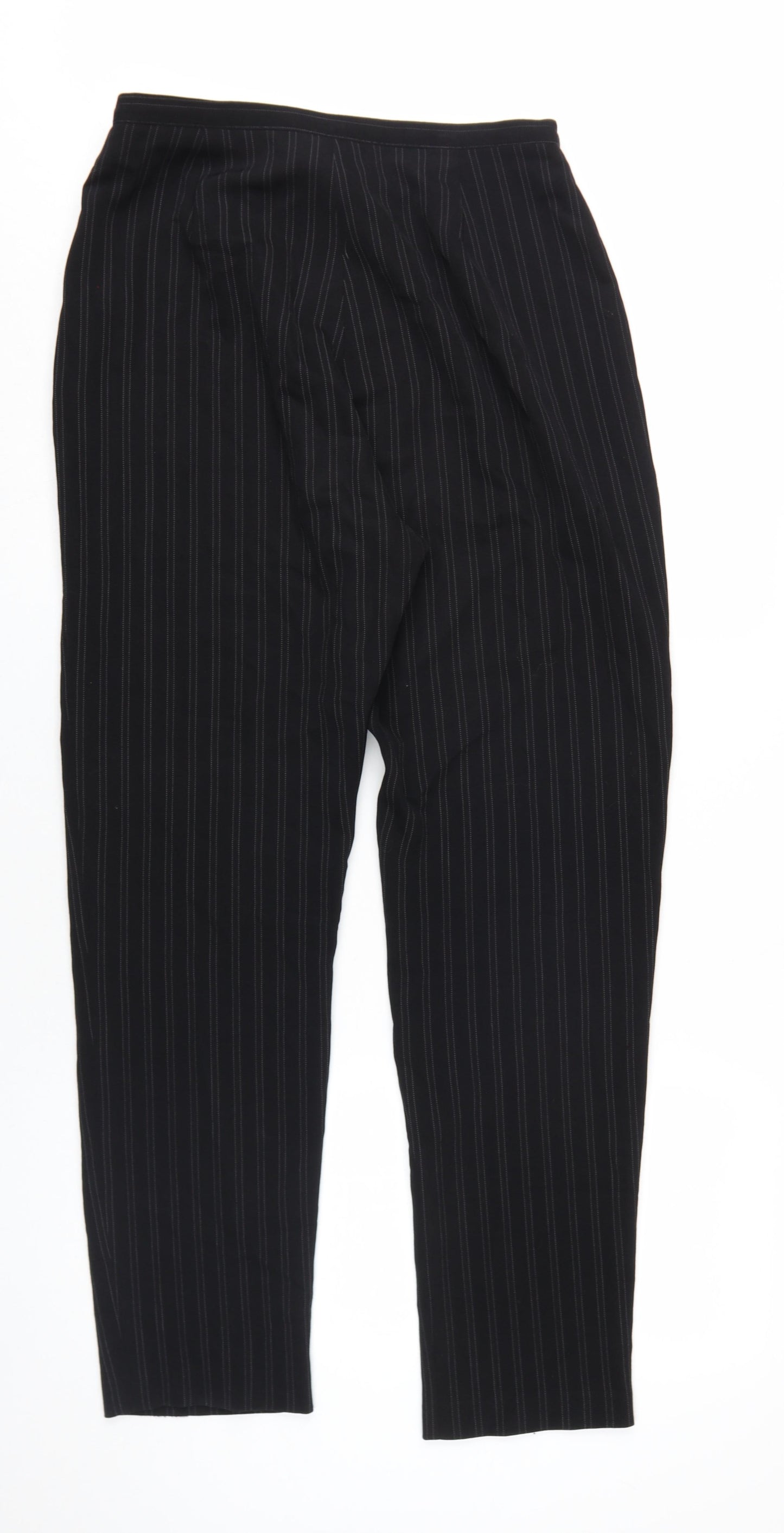 Kaliko Women's Black Striped Dress Trousers Size 12