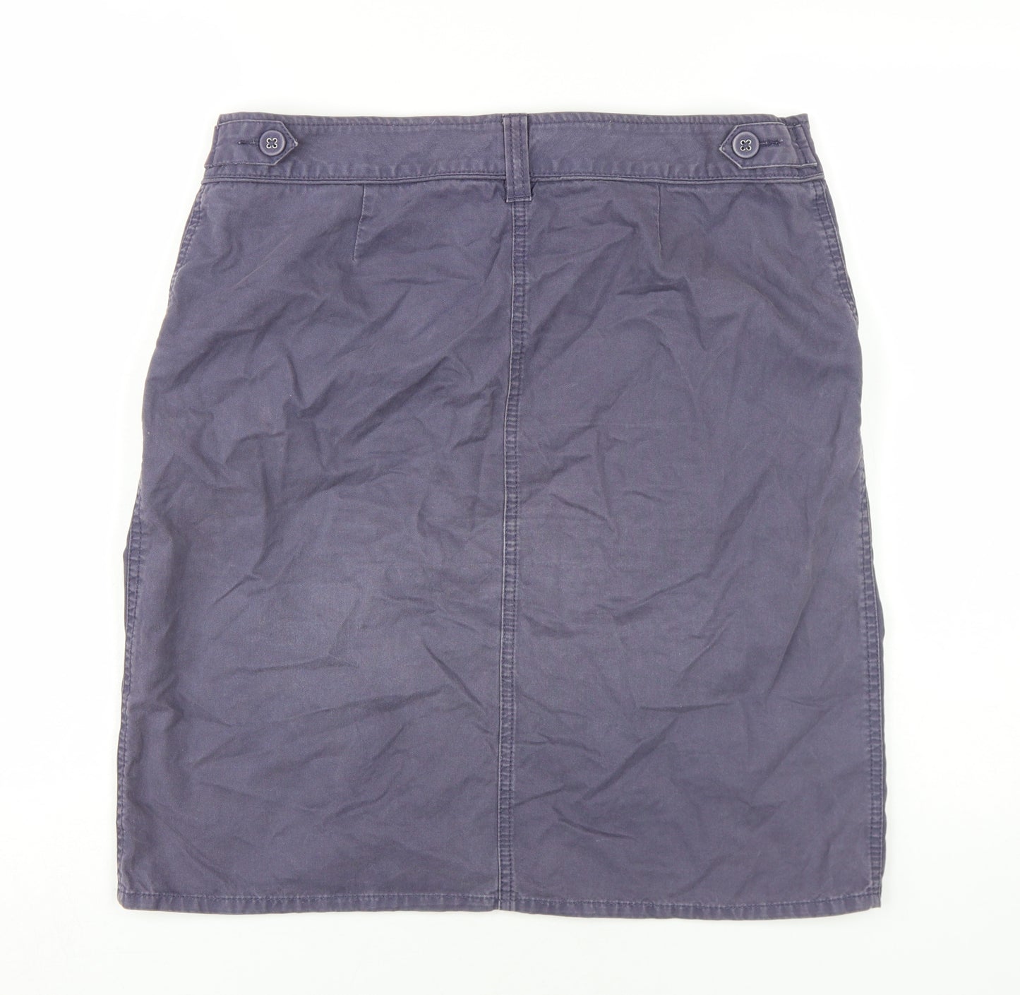 Marks and Spencer Women's Blue Cotton Skirt Size 12