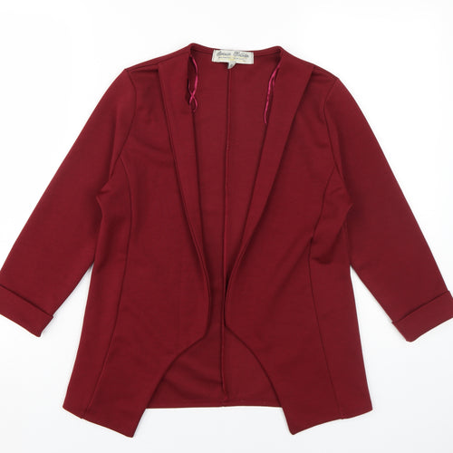 Parisian Collection Women's Red Basic Jacket Size 10