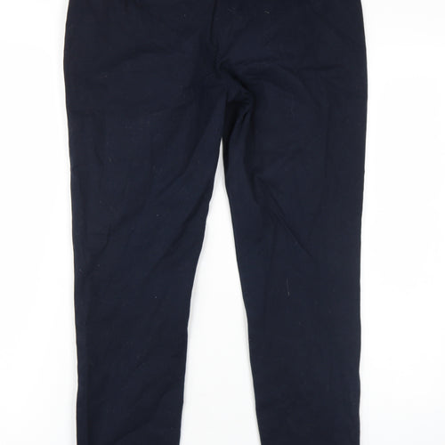 Wallis Blue Cropped Trousers - Size 12, Comfortable Fit