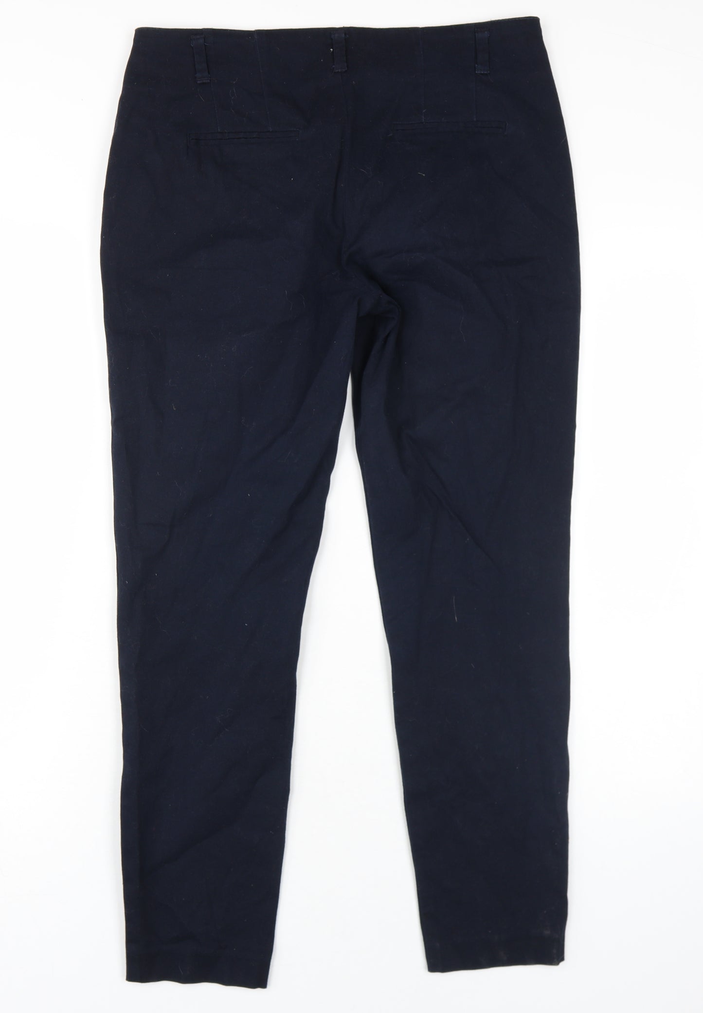 Wallis Blue Cropped Trousers - Size 12, Comfortable Fit