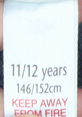 M&Co Girls Blue Jogger Trousers 11-12 Years Cotton Blend