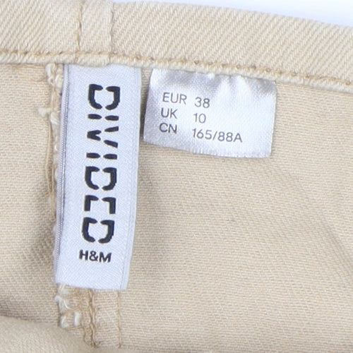 H&M Women's Beige Pinafore Dress UK 10