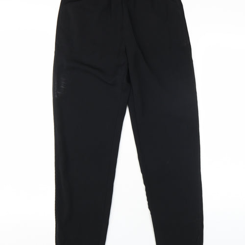 H&M Women's Black Regular Fit Trousers Size 8