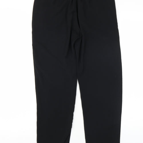 H&M Women's Black Regular Fit Trousers Size 8
