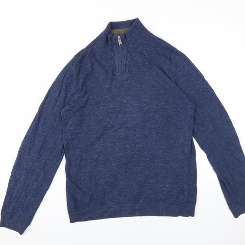 Fat Face Men's Blue Pullover Jumper Small