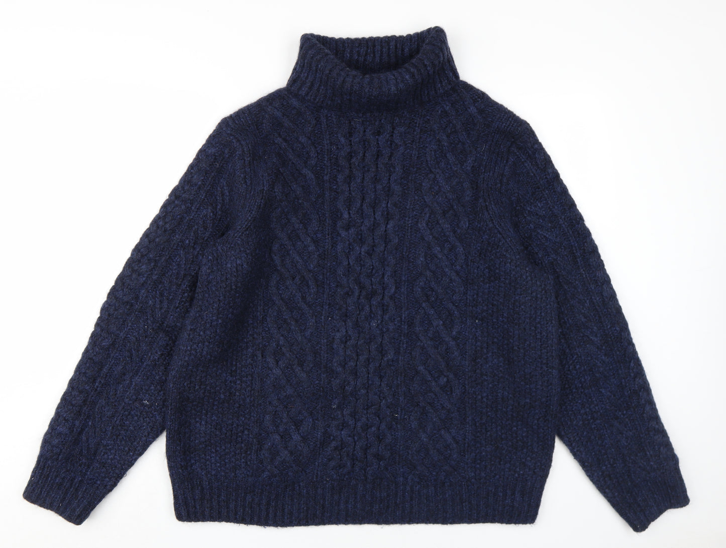 Alex Mill Men's Blue XL Cable-Knit Pullover Jumper